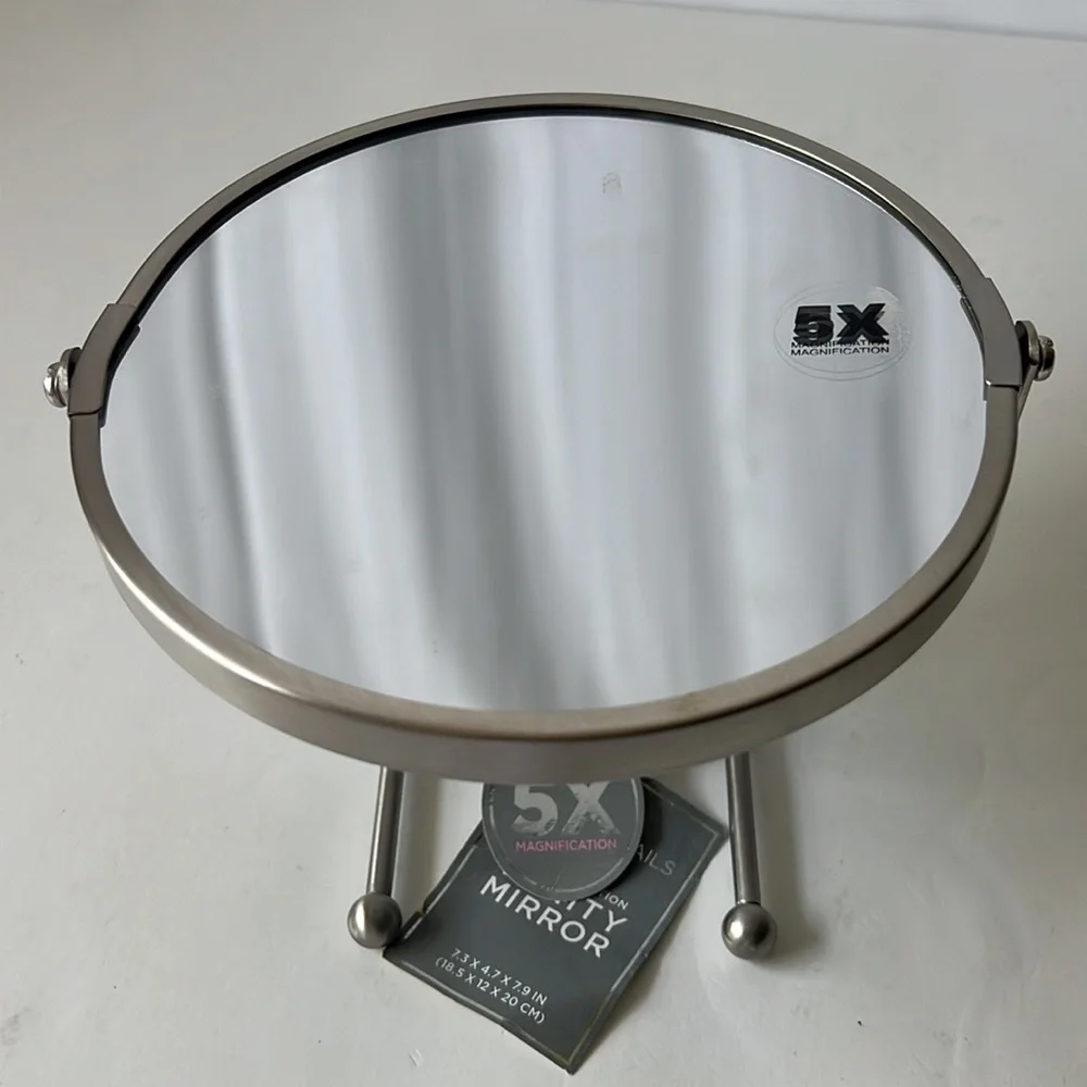 5X Magnification Vanity Mirror 7.3 x 4.7 x 7.9 in new